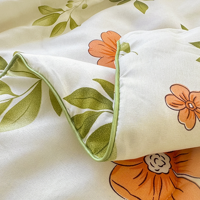 91家纺网 家纺一手货源 找家纺 友承家纺 2025新款A类母婴级大豆夏被夏凉被空调被 青柠薄荷