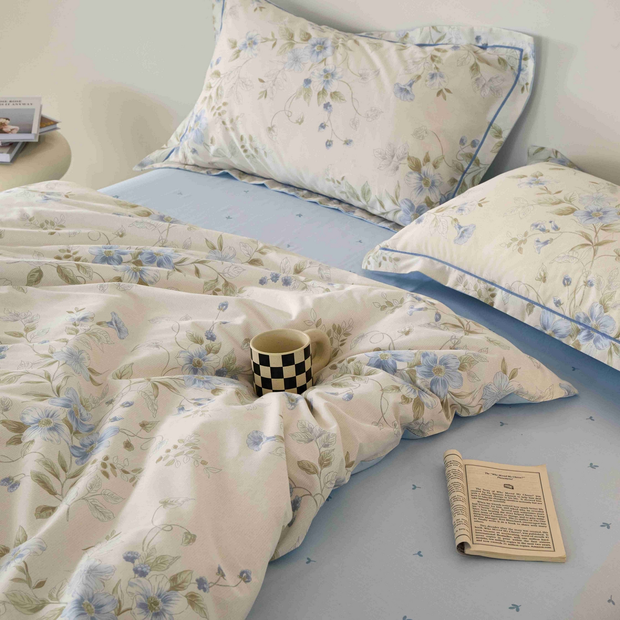 91家纺网 家纺一手货源 找家纺 丽卡家纺 2025新款100s高密新疆长绒棉纯棉四件套 伊甸园