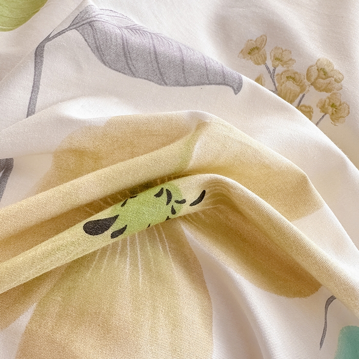 91家纺网 家纺一手货源 找家纺 卡普二店 2024新款爆款加厚卡通小清新全棉纯棉学生宿舍三件套床笠隔天可拿 花汀叶妤