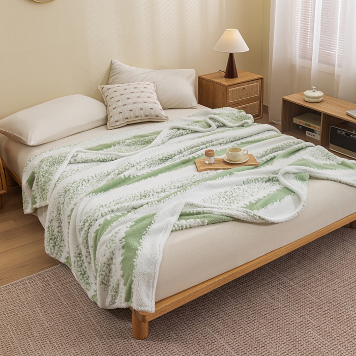 91家纺网 家纺一手货源 找家纺 （总）潮邦 2025新款阳离子柔云毯毛毯-素影雅韵系列【可供跨境电商可压缩】