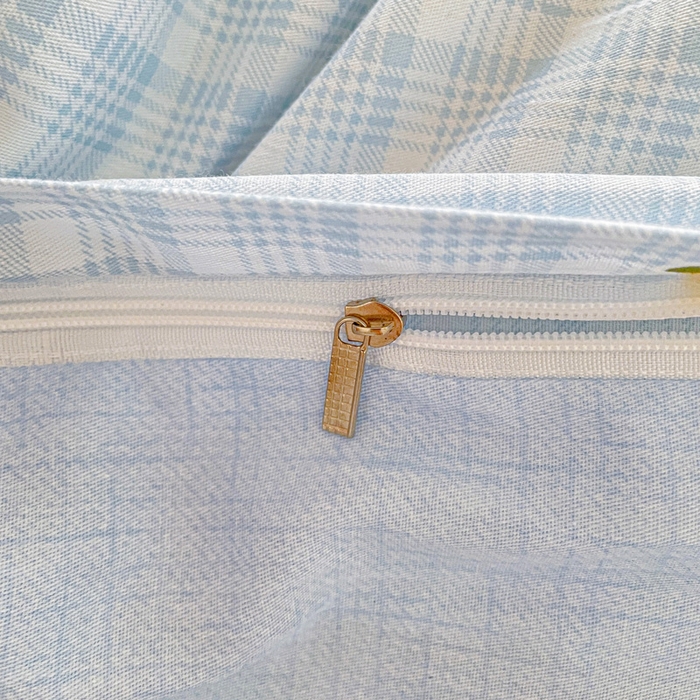 91家纺网 家纺一手货源 找家纺 卡普 2025新款爆款加厚卡通小清新全棉纯棉学生宿舍三件套床笠隔天可拿小橘柑