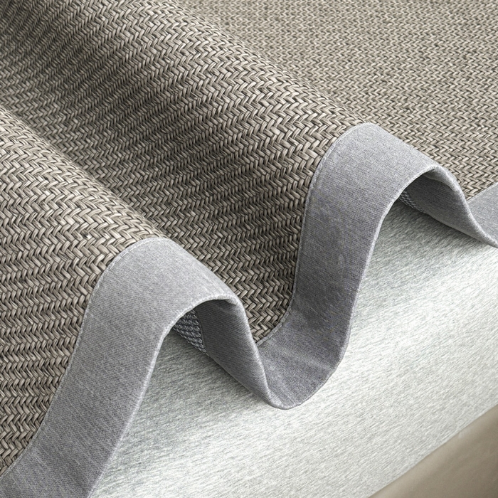 91家纺网 家纺一手货源 找家纺 阿牛席业 2025新款舒爽藤席系列-E-PE藤席 PE霸王藤-灰色