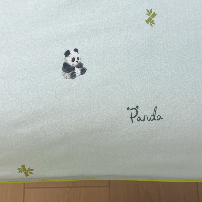 91家纺网 家纺一手货源 找家纺 龙图家纺 2025新款A类母婴针织棉夏被印花卡通凉感丝夏凉被空调被 小熊猫