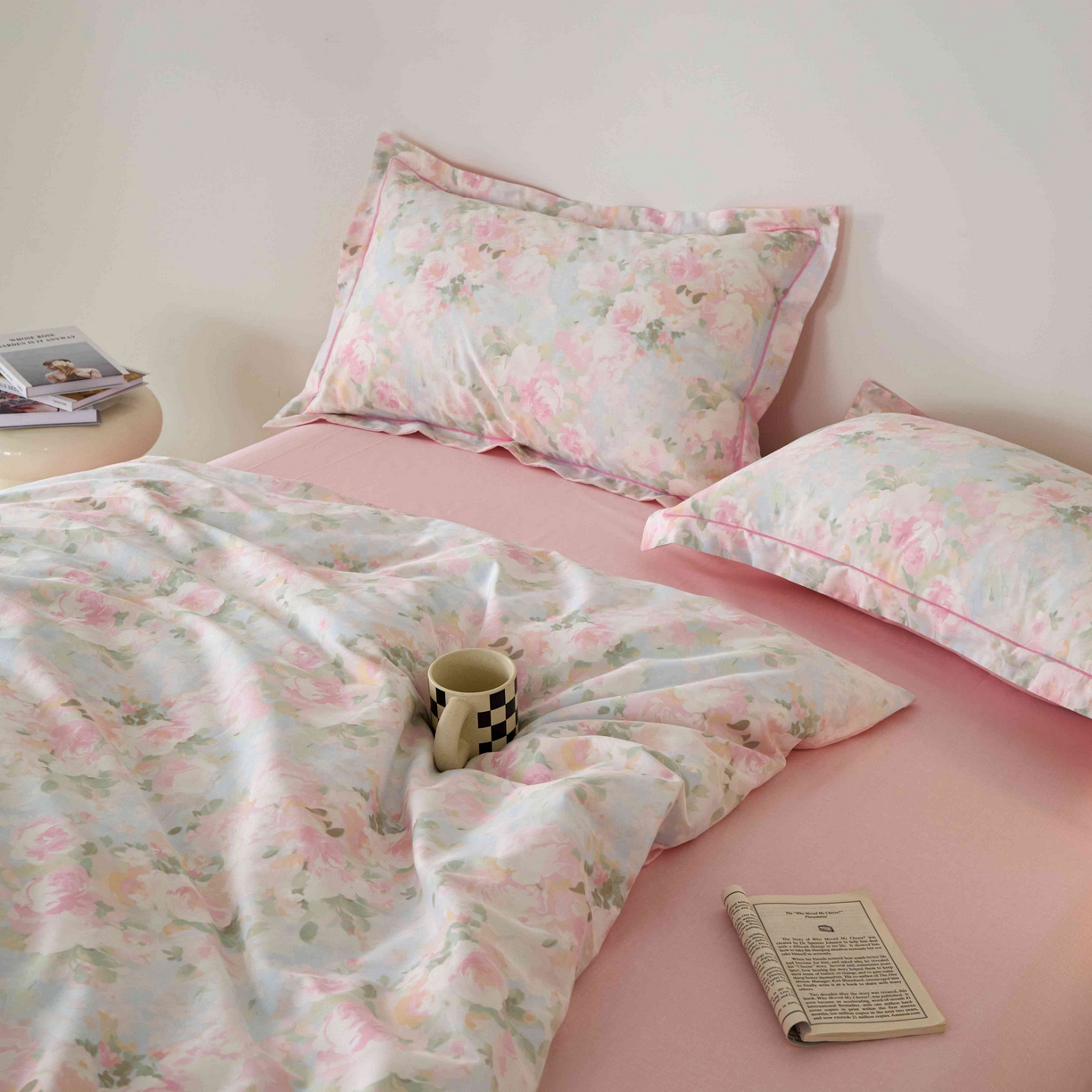 91家纺网 家纺一手货源 找家纺 丽卡家纺 2025新款100s高密新疆长绒棉纯棉四件套 黎明心境