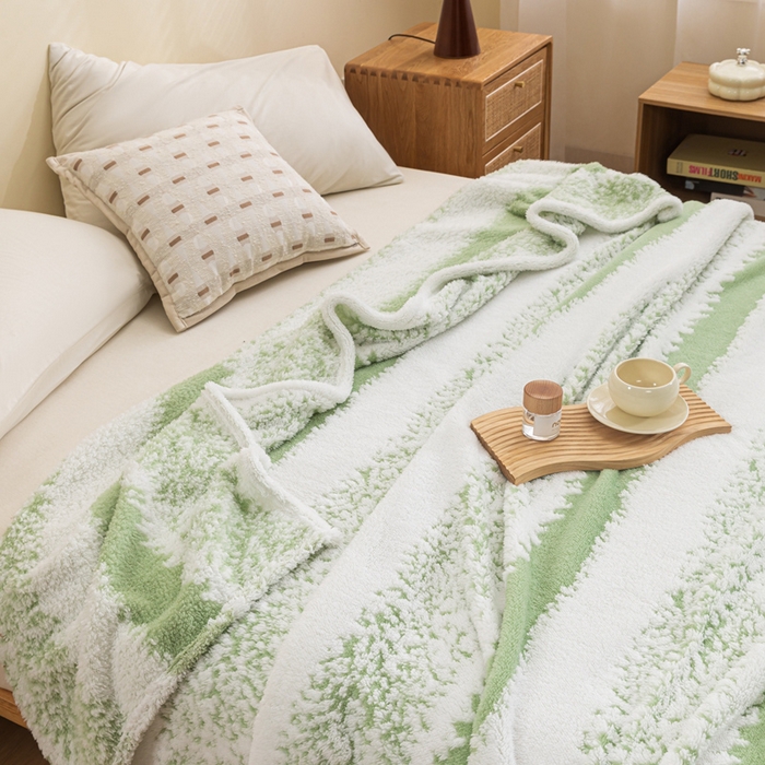 91家纺网 家纺一手货源 找家纺 （总）潮邦 2025新款阳离子柔云毯毛毯-素影雅韵系列【可供跨境电商可压缩】