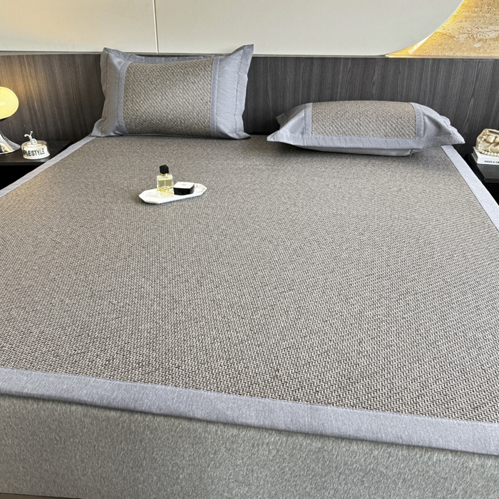 91家纺网 家纺一手货源 找家纺 阿牛席业 2025新款舒爽藤席系列-E-PE藤席 PE霸王藤-灰色