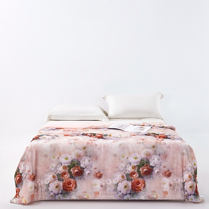 91家纺网 家纺一手货源 找家纺 （总）小鱼儿家纺 2025新款A类母婴级凉感丝夏被锦氨面料凉感空调被单人双人夏凉被可机洗被子被芯