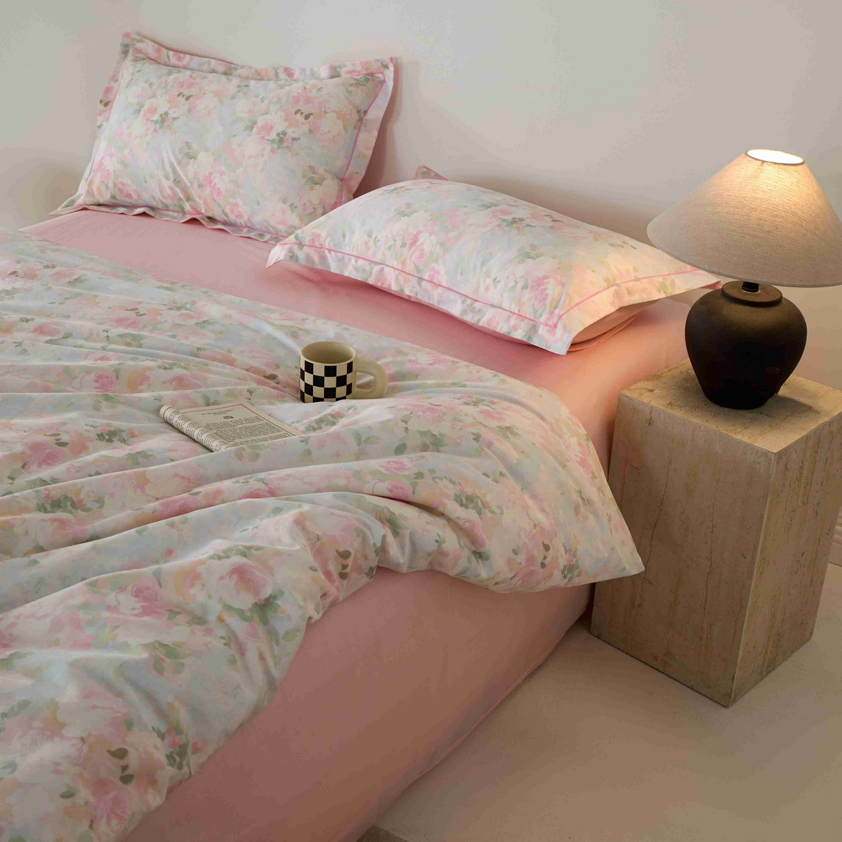 91家纺网 家纺一手货源 找家纺 丽卡家纺 2025新款100s高密新疆长绒棉纯棉四件套 黎明心境