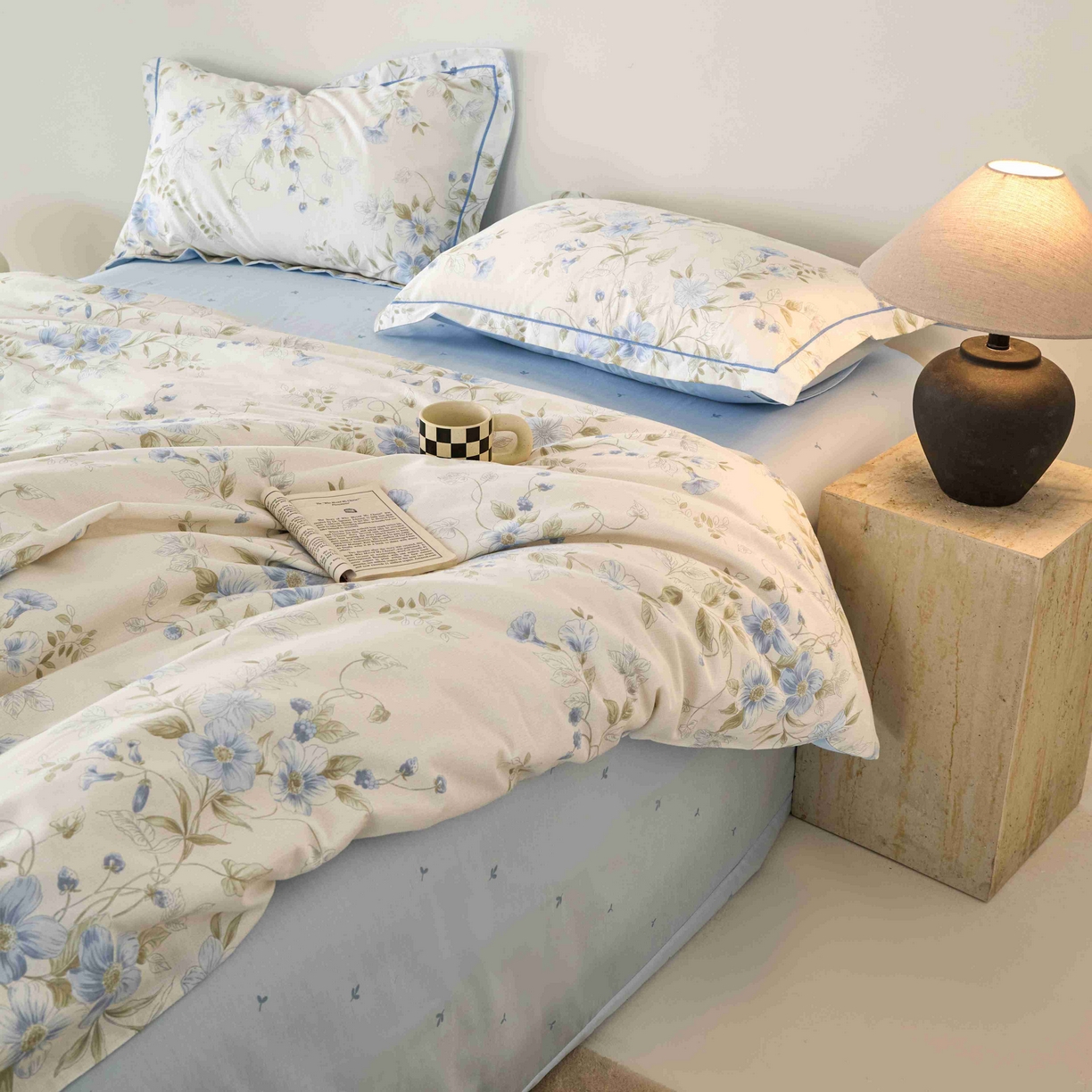 91家纺网 家纺一手货源 找家纺 丽卡家纺 2025新款100s高密新疆长绒棉纯棉四件套 伊甸园