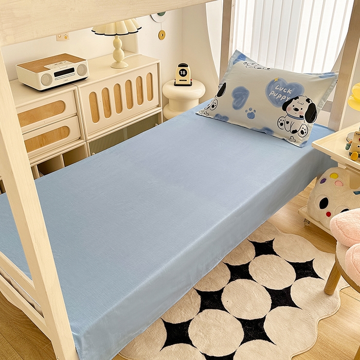 91家纺网 家纺一手货源 找家纺 卡普 2025新款爆款加厚卡通小清新全棉纯棉学生宿舍三件套床笠隔天可拿幸运波比