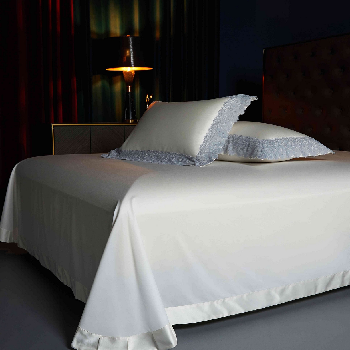 91家纺网 家纺一手货源 找家纺 （总）缔缦 2025新款高端居家轻奢系列AB版真丝棉长绒棉四件套