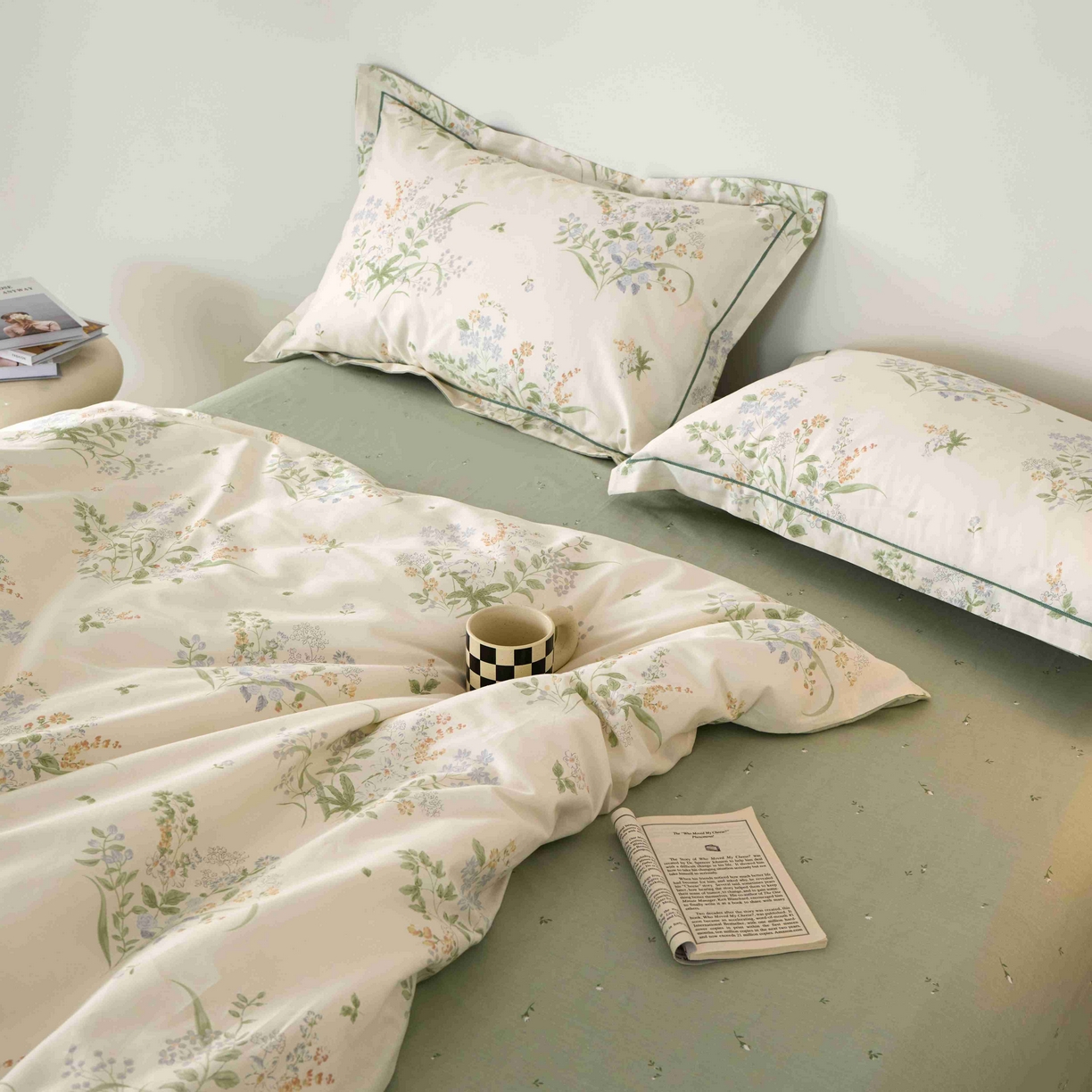 91家纺网 家纺一手货源 找家纺 丽卡家纺 2025新款100s高密新疆长绒棉纯棉四件套 盛茵斯