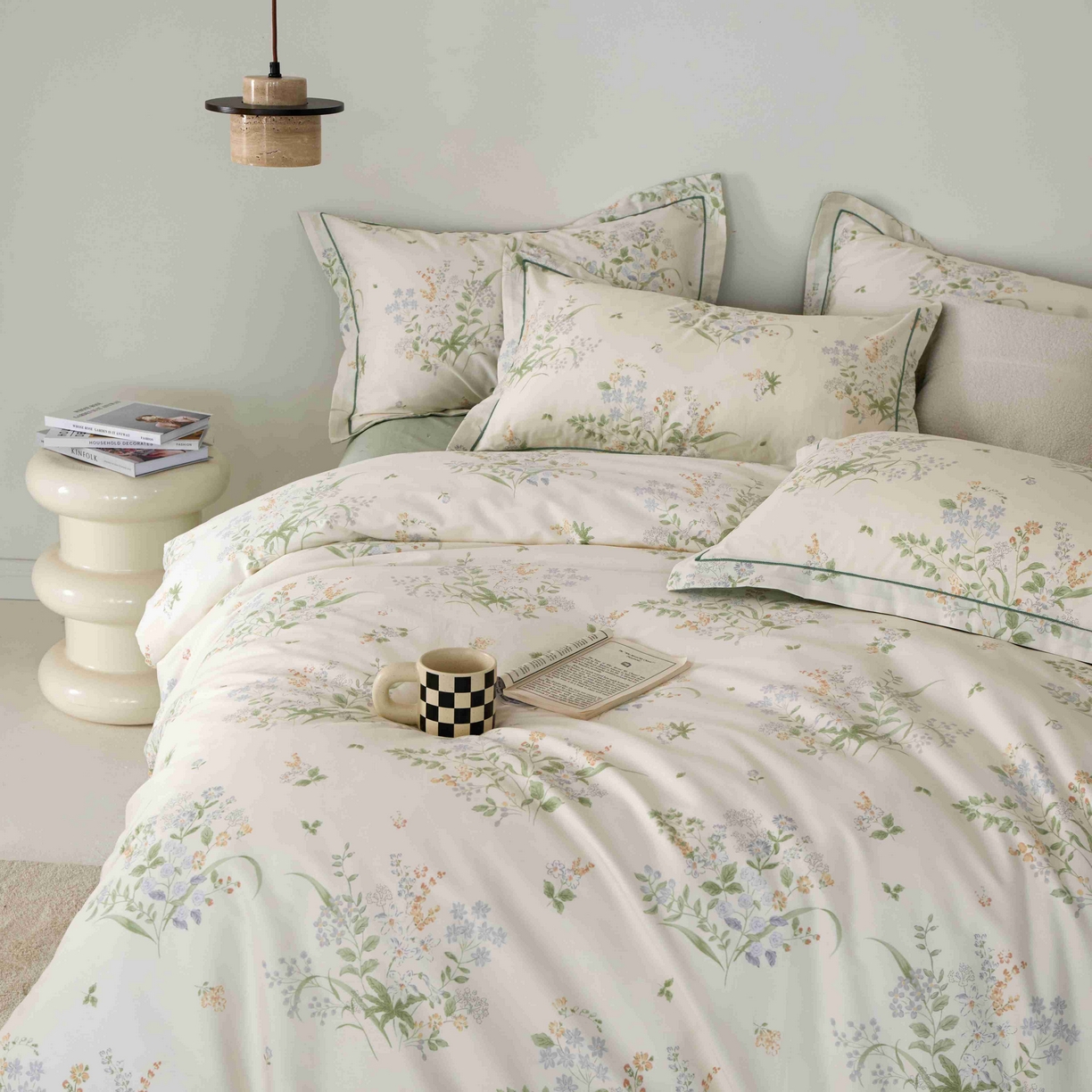 91家纺网 家纺一手货源 找家纺 丽卡家纺 2025新款100s高密新疆长绒棉纯棉四件套 盛茵斯