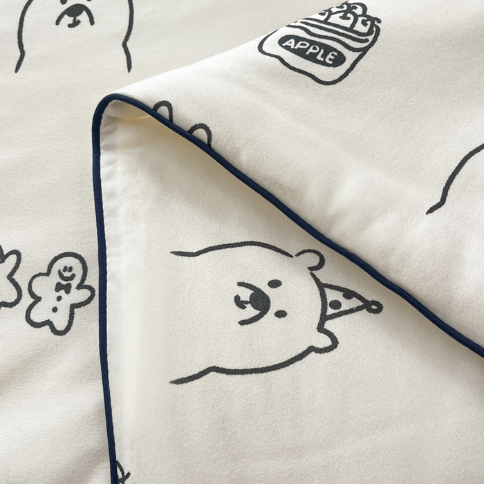 91家纺网 家纺一手货源 找家纺 龙图家纺 2025新款A类母婴针织棉夏被印花卡通凉感丝夏凉被空调被 流氓兔