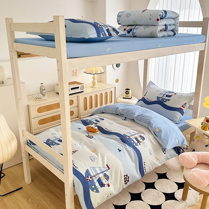 卡普 2025新款爆款加厚卡通小清新全棉纯棉学生宿舍三件套床笠隔天可拿星夜号