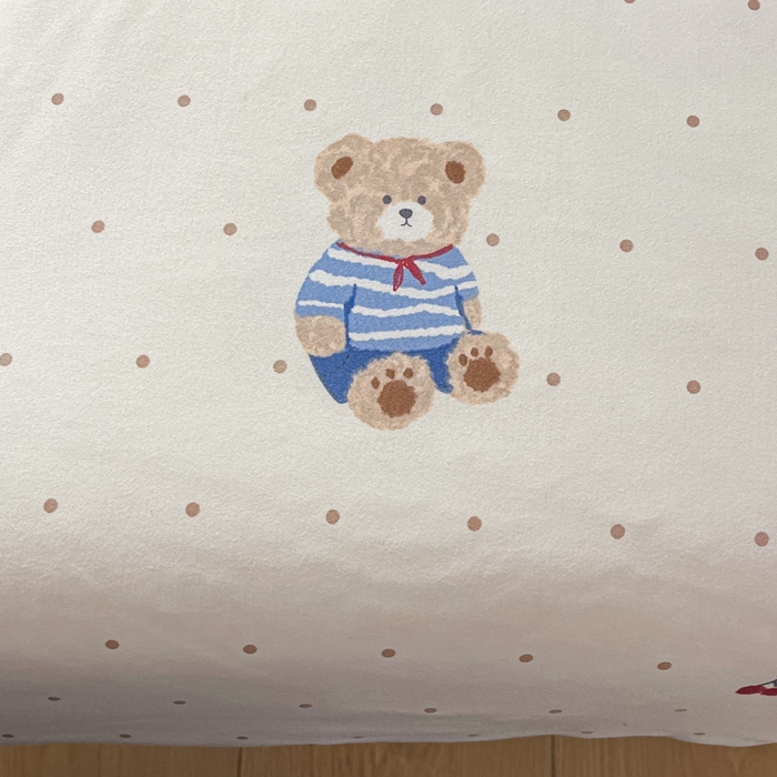 91家纺网 家纺一手货源 找家纺 龙图家纺 2025新款A类母婴针织棉夏被印花卡通凉感丝夏凉被空调被 宝贝熊