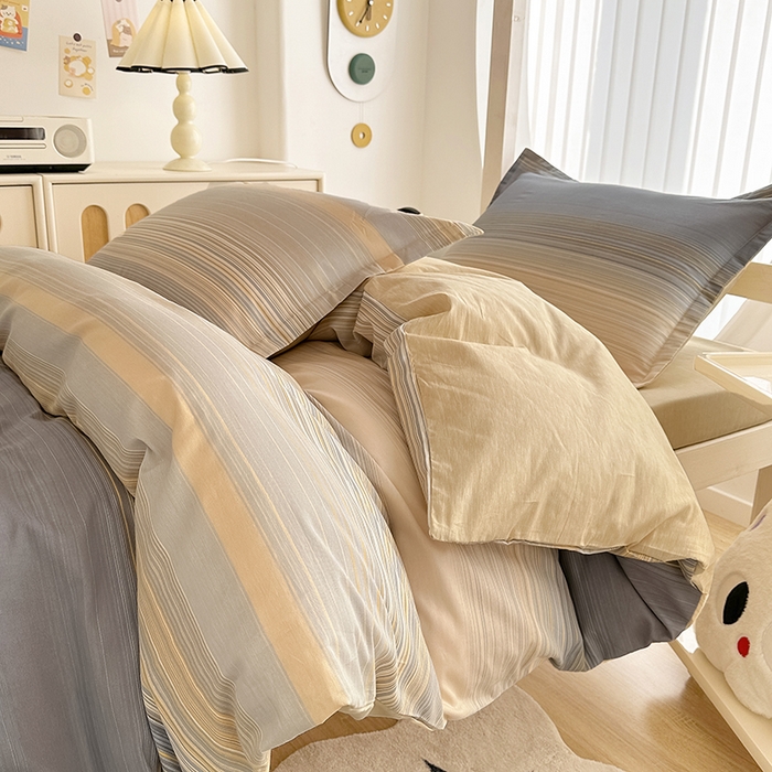 91家纺网 家纺一手货源 找家纺 卡普 2025新款爆款加厚卡通小清新全棉纯棉学生宿舍三件套床笠隔天可拿网络时代