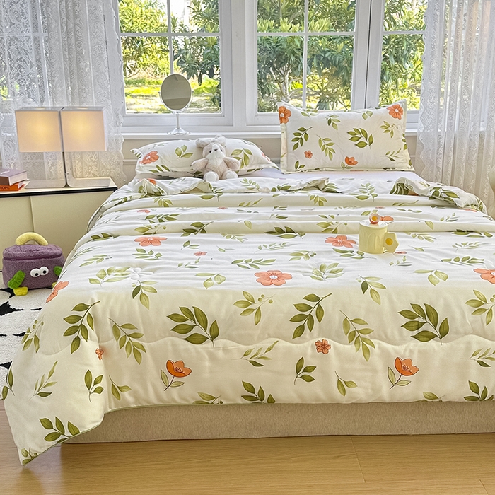 91家纺网 家纺一手货源 找家纺 友承家纺 2025新款A类母婴级大豆夏被夏凉被空调被 青柠薄荷