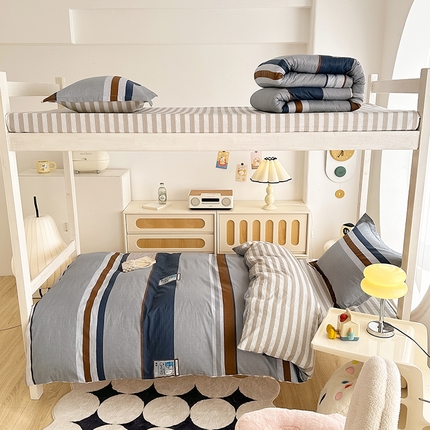 卡普 2025新款爆款加厚卡通小清新全棉纯棉学生宿舍三件套床笠隔天可拿摩根