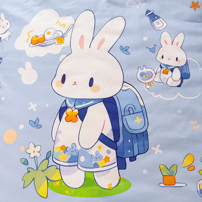 91家纺网 家纺一手货源 找家纺 （总）梵赫 2025新款卡通全棉A类夹棉两用幼儿园儿童夏被被套