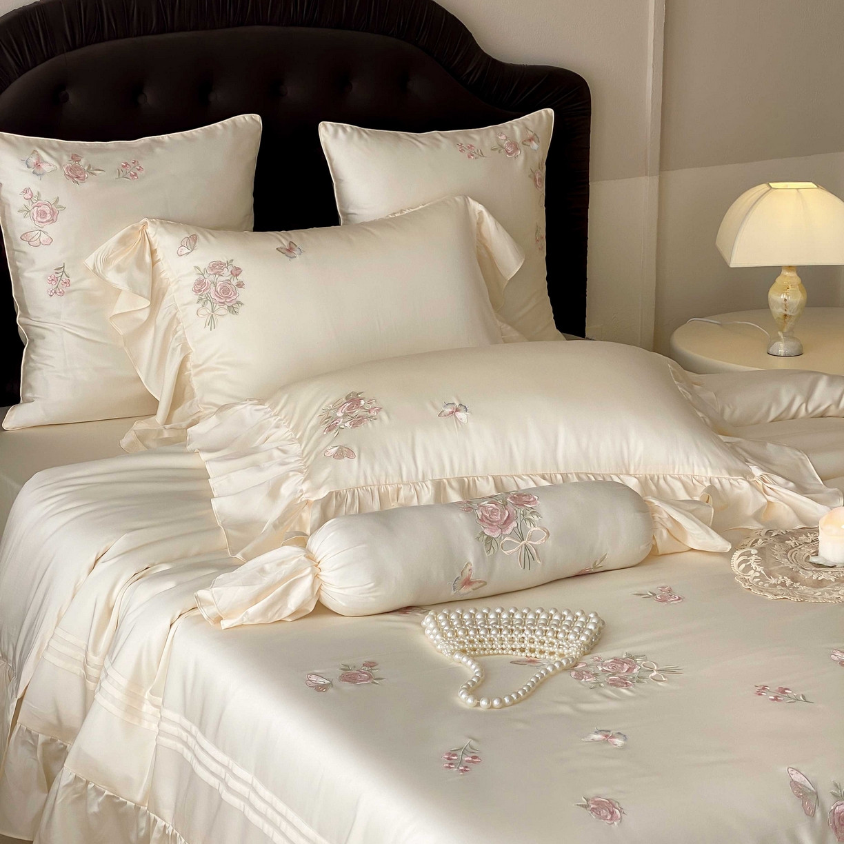 91家纺网 家纺一手货源 找家纺 （总）MIU缪家居 2025新款100支超柔天丝棉四件套-花屿