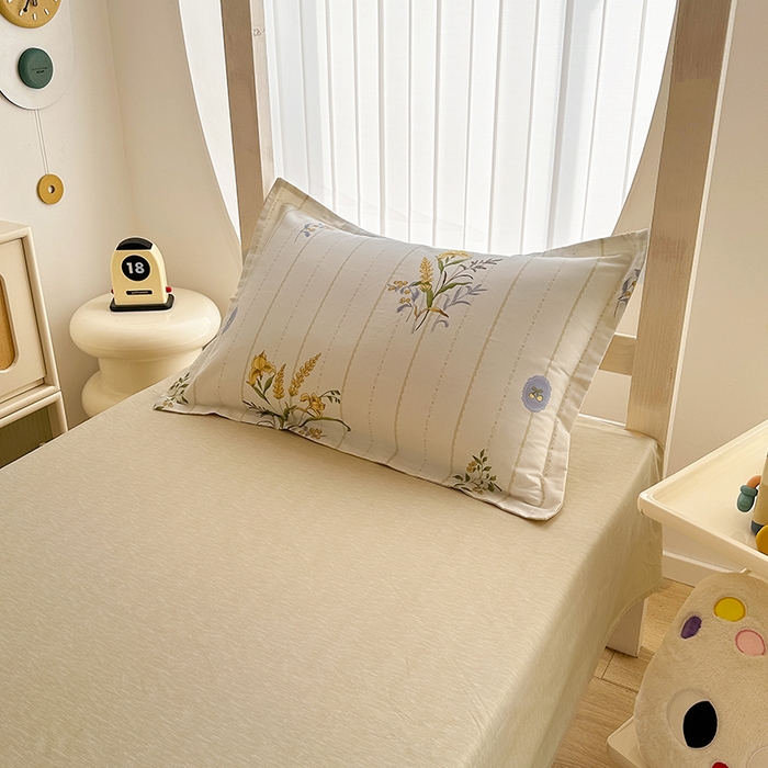 91家纺网 家纺一手货源 找家纺 卡普 2025新款爆款加厚卡通小清新全棉纯棉学生宿舍三件套床笠隔天可拿穗满满