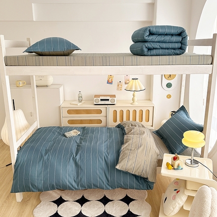 91家纺网 家纺一手货源 找家纺 （总）卡普二店 2024新款爆款加厚卡通小清新全棉纯棉学生宿舍三件套床笠隔天可拿