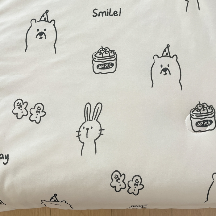 91家纺网 家纺一手货源 找家纺 龙图家纺 2025新款A类母婴针织棉夏被印花卡通凉感丝夏凉被空调被 流氓兔