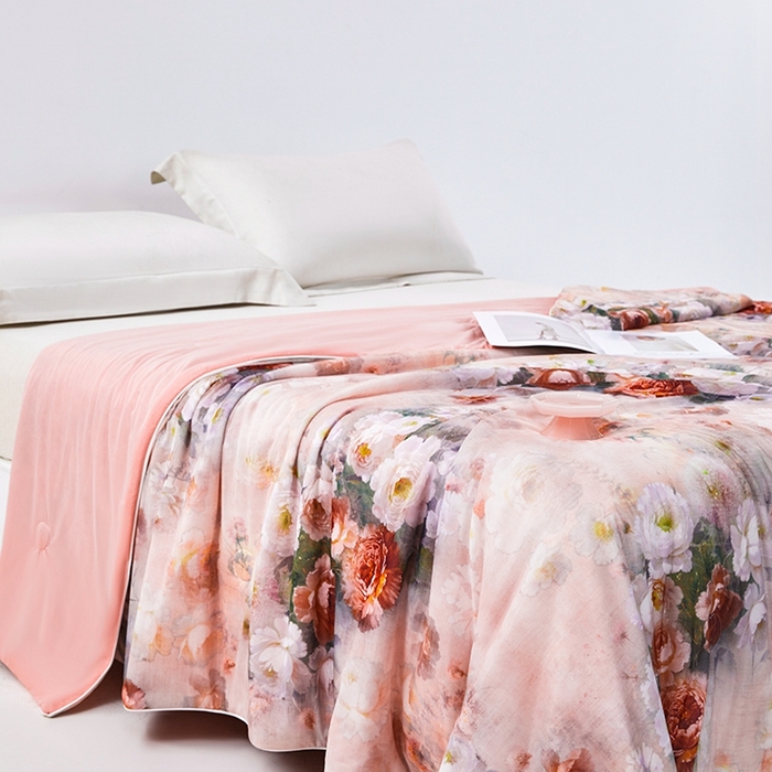 91家纺网 家纺一手货源 找家纺 （总）小鱼儿家纺 2025新款A类母婴级凉感丝夏被锦氨面料凉感空调被单人双人夏凉被可机洗被子被芯