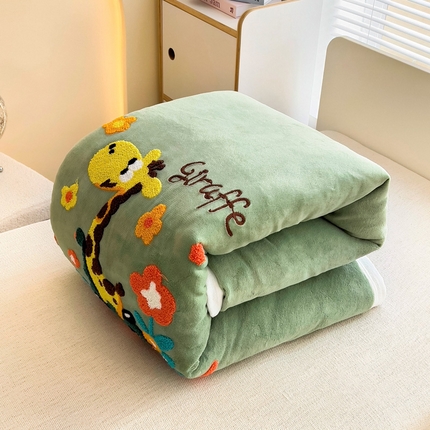 91家纺网 家纺一手货源 找家纺 （总）梵赫 2025新款A类牛奶绒毛巾绣儿童幼儿园三件套多件套