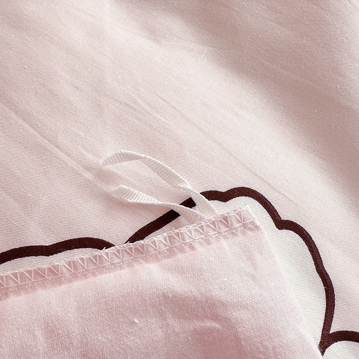 91家纺网 家纺一手货源 找家纺 卡普二店 2024新款爆款加厚卡通小清新全棉纯棉学生宿舍三件套床笠隔天可拿 花田小兔