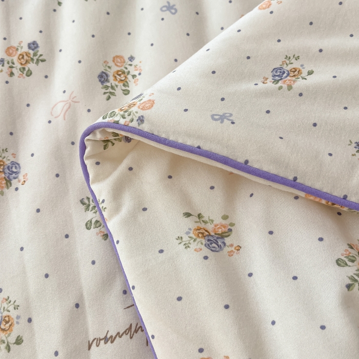 91家纺网 家纺一手货源 找家纺 龙图家纺 2025新款A类母婴针织棉夏被印花卡通凉感丝夏凉被空调被 莫妮卡