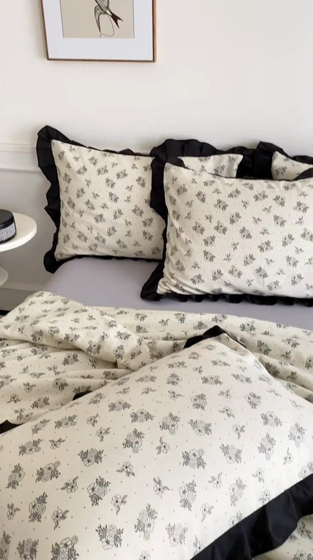 91家纺网 家纺一手货源 找家纺 乐沐家纺 2025新款法式花边夏被四件套 夏被-晨曦