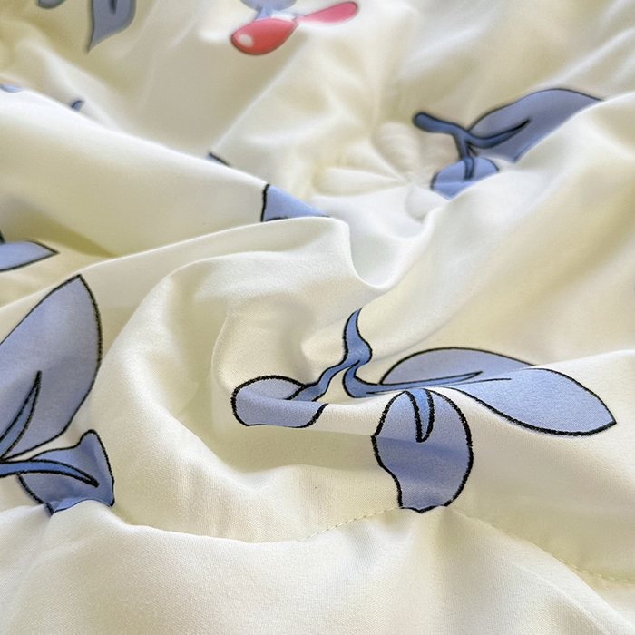 91家纺网 家纺一手货源 找家纺 友承家纺 2025新款A类母婴级大豆夏被夏凉被空调被 花园小兔