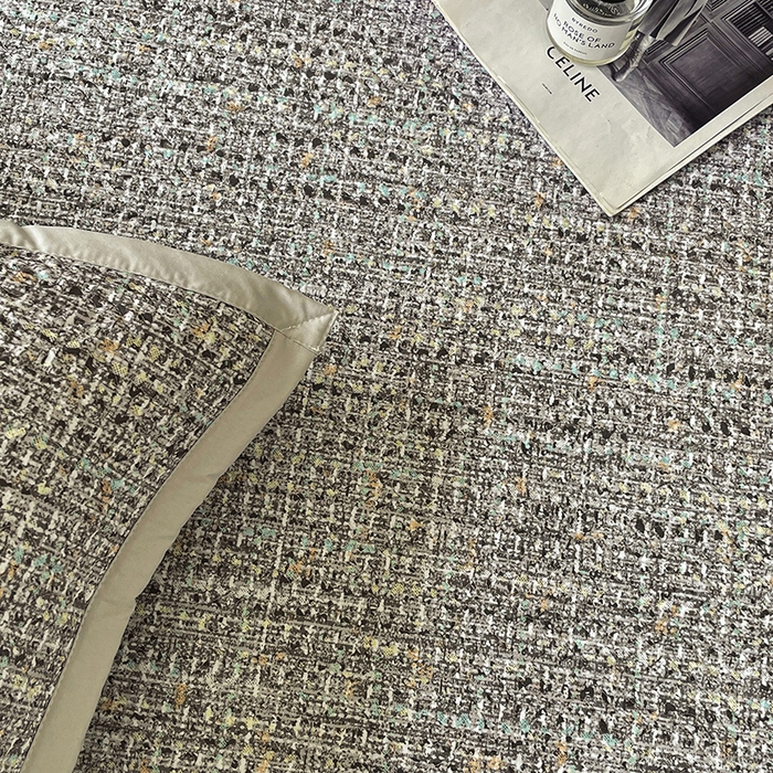 91家纺网 家纺一手货源 找家纺 大渔生活 2025新款磨毛夹棉床盖 御典灰