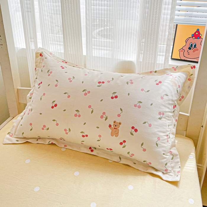 91家纺网 家纺一手货源 找家纺 卡普二店 2024新款爆款加厚卡通小清新全棉纯棉学生宿舍三件套床笠隔天可拿 花季少女