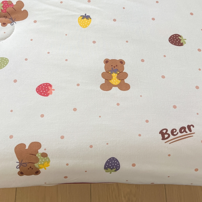 91家纺网 家纺一手货源 找家纺 龙图家纺 2025新款A类母婴针织棉夏被印花卡通凉感丝夏凉被空调被 小熊宝贝