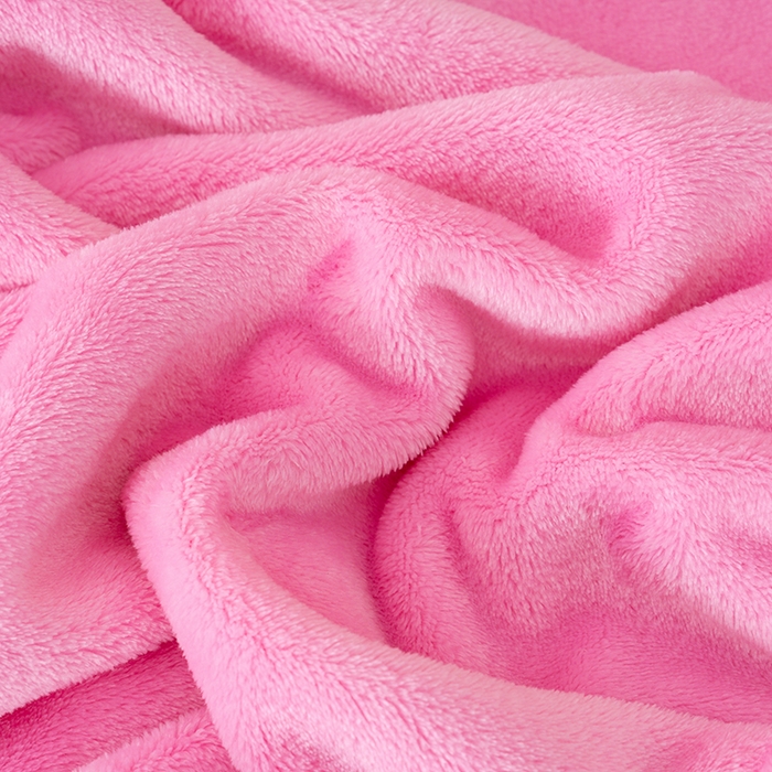 91家纺网 家纺一手货源 找家纺 好多家纺 2025新款亲肤纯色包边盖毯毯子 粉红