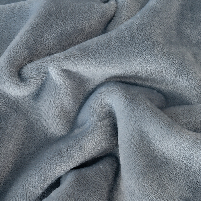 91家纺网 家纺一手货源 找家纺 好多家纺 2025新款亲肤纯色包边盖毯毯子 浅灰