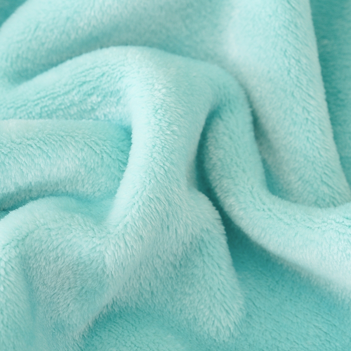 91家纺网 家纺一手货源 找家纺 好多家纺 2025新款亲肤纯色包边盖毯毯子 浅绿