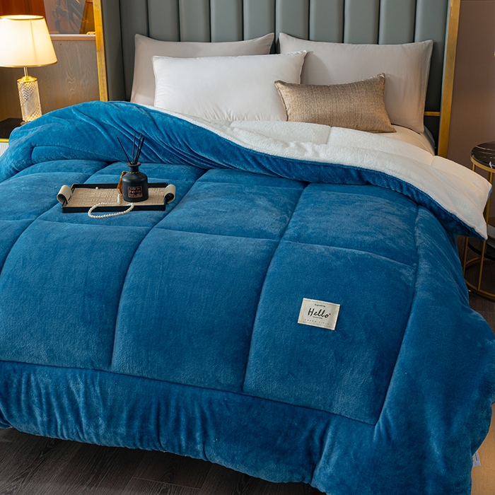 91家纺网 家纺一手货源 找家纺 （总）好多家纺 2025春夏新款跨境电商爆款秋冬新款牛奶绒羊羔绒保暖加厚冬被牛奶绒被子被芯