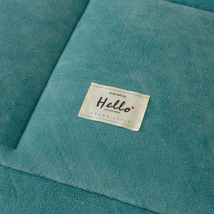 91家纺网 家纺一手货源 找家纺 好多家纺 2025春夏新款跨境电商爆款秋冬新款牛奶绒羊羔绒保暖加厚冬被牛奶绒被子被芯 深绿