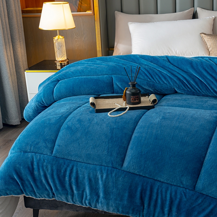 91家纺网 家纺一手货源 找家纺 （总）好多家纺 2025春夏新款跨境电商爆款秋冬新款牛奶绒羊羔绒保暖加厚冬被牛奶绒被子被芯