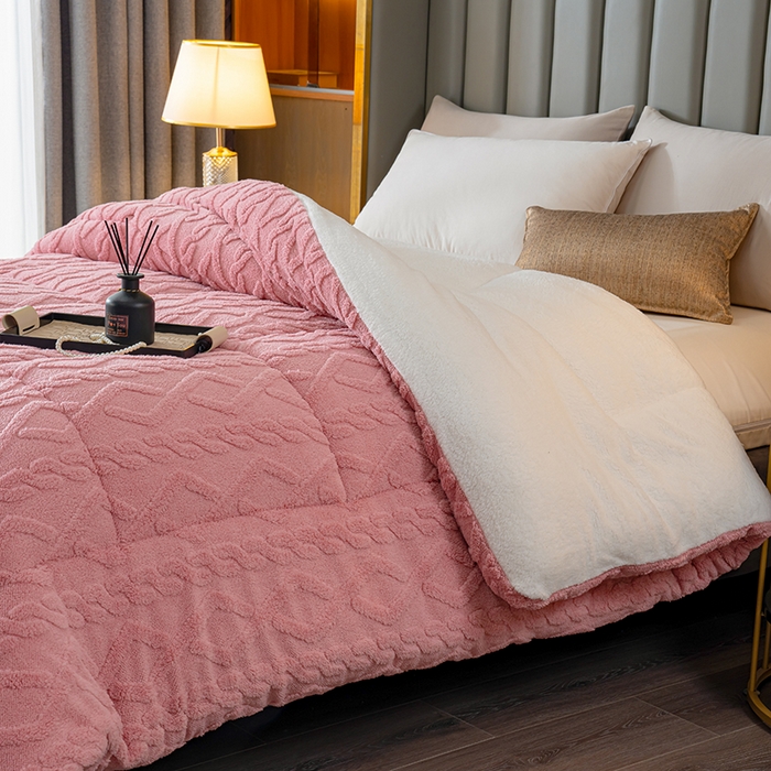 91家纺网 家纺一手货源 找家纺 （总）好多家纺 2025春夏新款塔芙绒北极绒加厚冬被子被芯