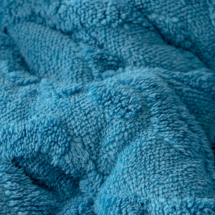 91家纺网 家纺一手货源 找家纺 好多家纺 2025春夏新款塔芙绒北极绒加厚冬被子被芯 蓝色