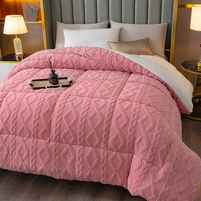 91家纺网 家纺一手货源 找家纺 （总）好多家纺 2025春夏新款塔芙绒北极绒加厚冬被子被芯