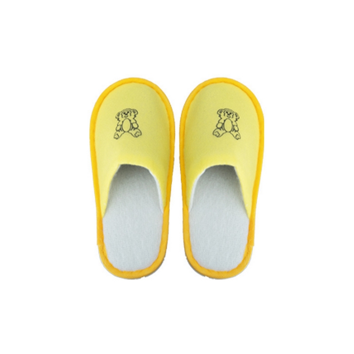 91家纺网 家纺一手货源 找家纺 锦兴酒店布草 2025新款一次性拖鞋高档酒店民宿宾馆专用加厚防滑拖鞋拉毛绒麻布拖鞋批发 小猴子水波纹 儿童拖鞋