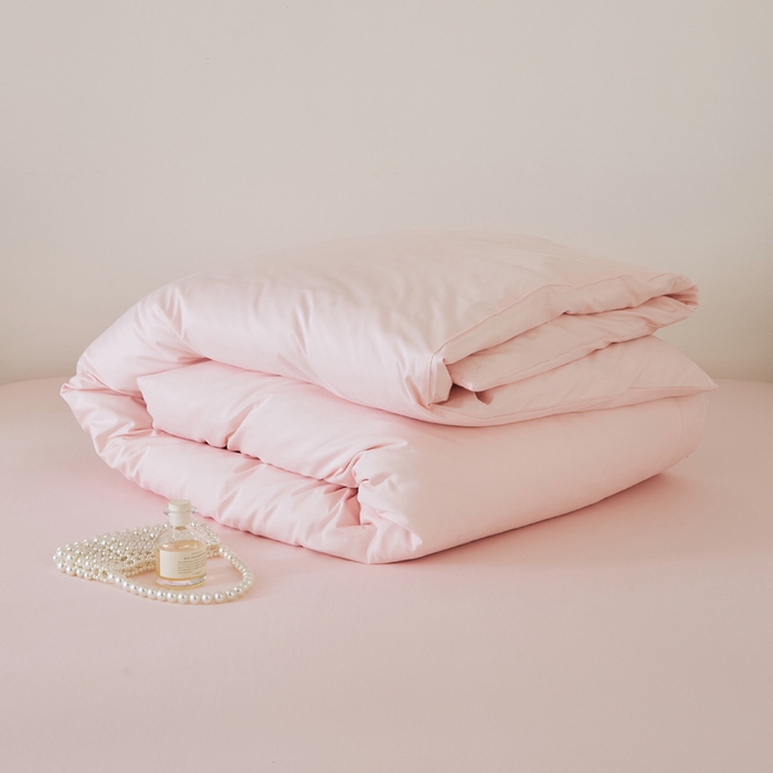 91家纺网 家纺一手货源 找家纺 EH家居 2025新款春夏40支全棉斜纹四件套-半糖主义系列 半糖-微粉