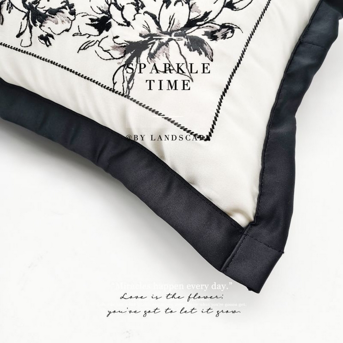 91家纺网 家纺一手货源 找家纺 （总）澜屿 新款高精密刺绣烫钻轻奢高端抱枕枕套枕芯