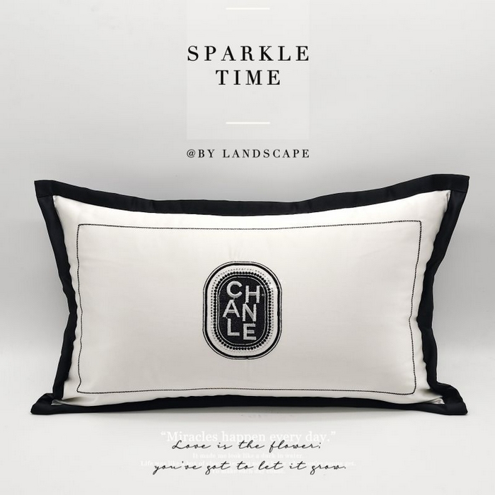 91家纺网 家纺一手货源 找家纺 澜屿 新款高精密刺绣烫钻轻奢高端抱枕枕套枕芯 午逅